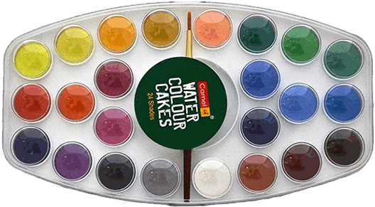 Camel Water Color Cakes, 24 Shades - Camel Artist Watercolor Cakes 28 Shades (660x450), Png Download