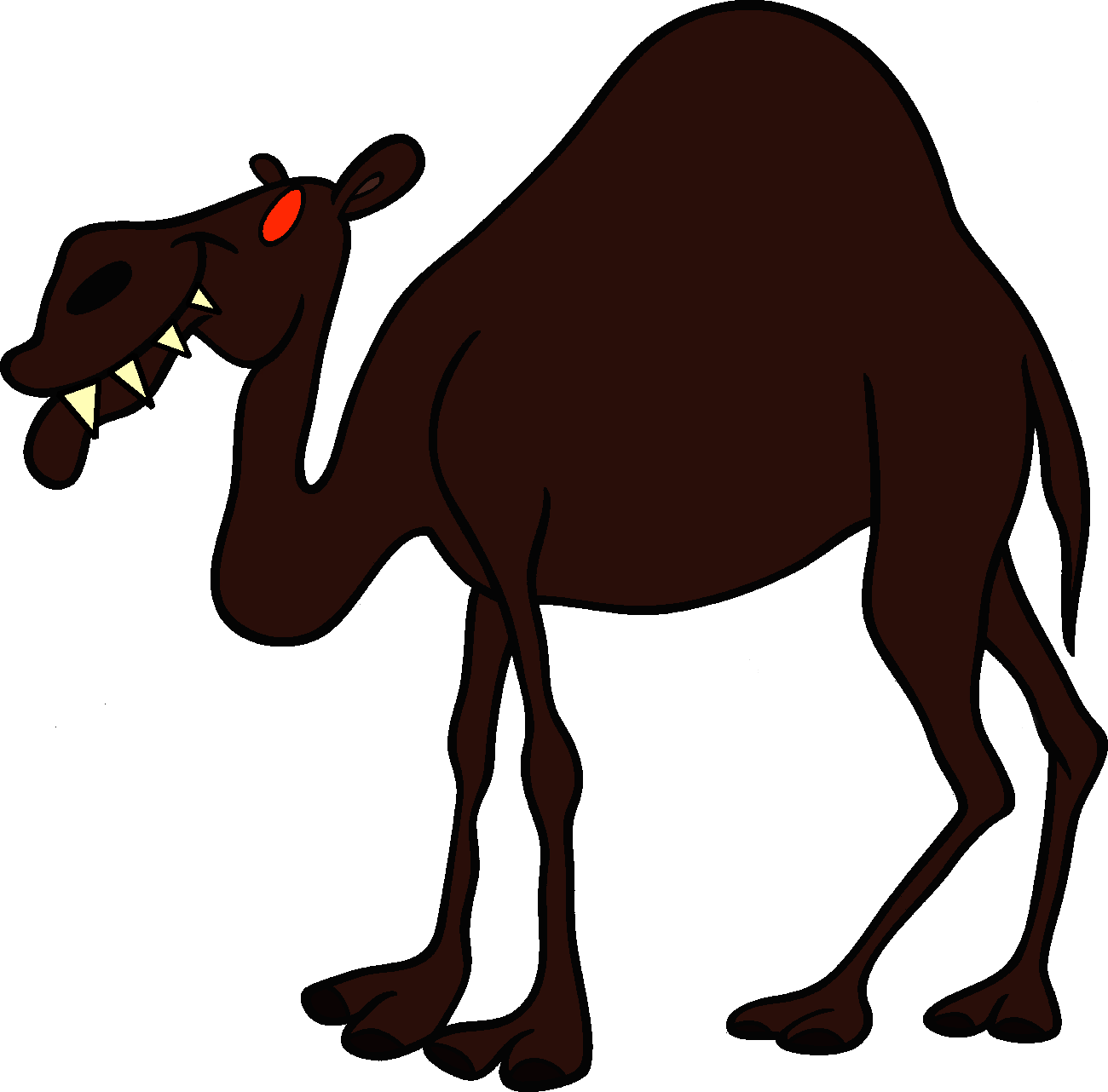 Scary Camel - Camels Villains (1300x1282), Png Download