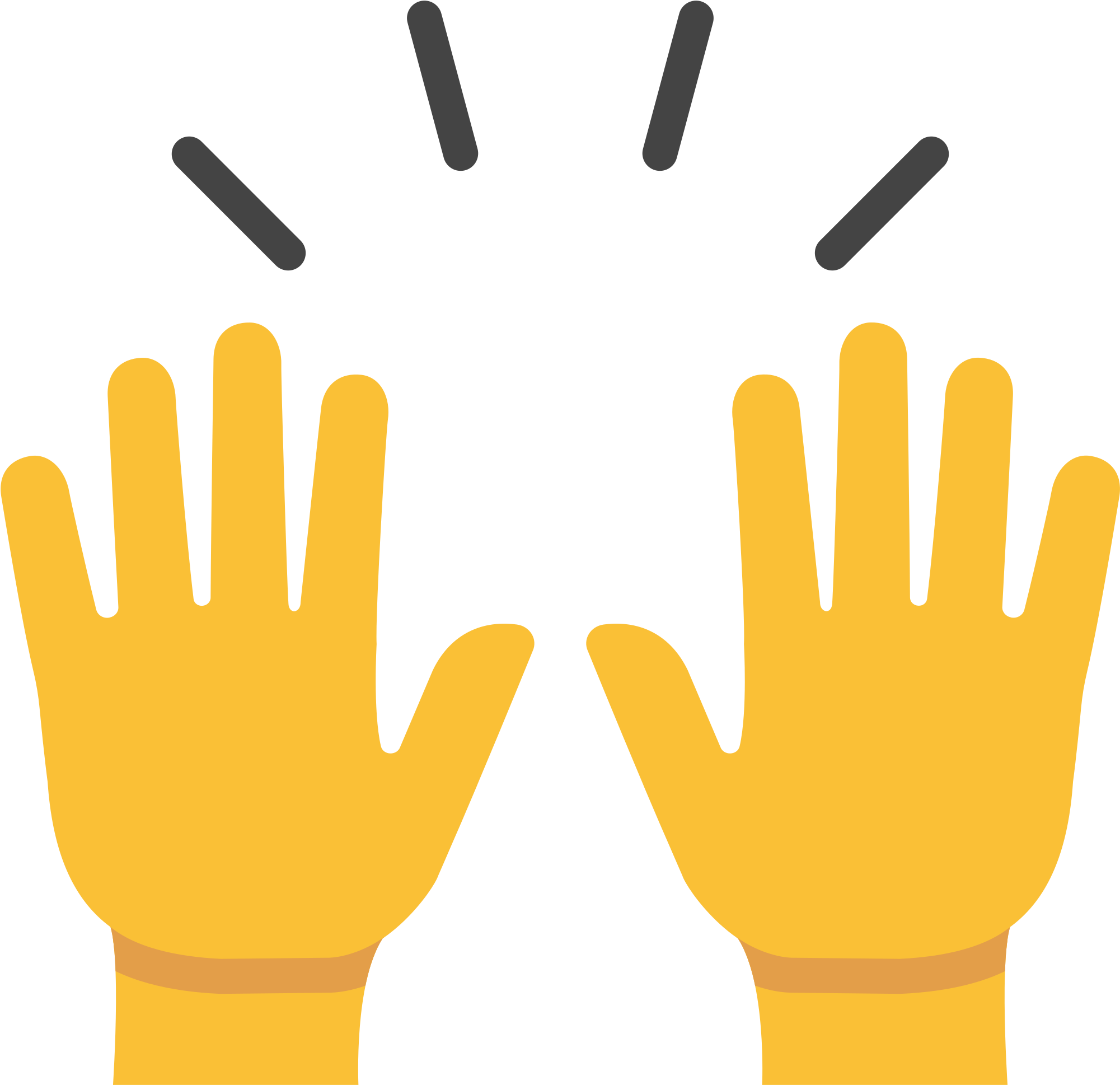 Raising Hands Emoji Png Graphic Transparent Stock - Raising Hands Emoji (2000x2000), Png Download