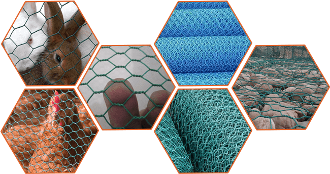 Hexagonal Wire Mesh Material - Fence Wire Roll Png (660x360), Png Download