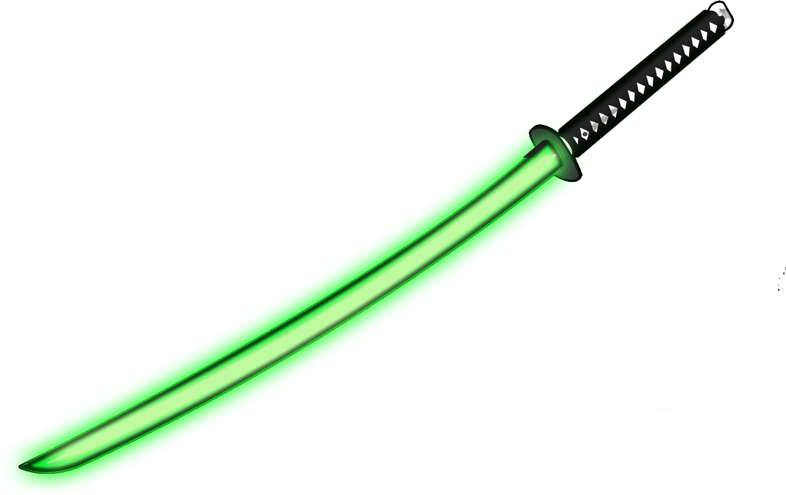 Katana Lightsaber By Grimwolfsierra-d5uh2sm - Digital Art (1032x774), Png Download
