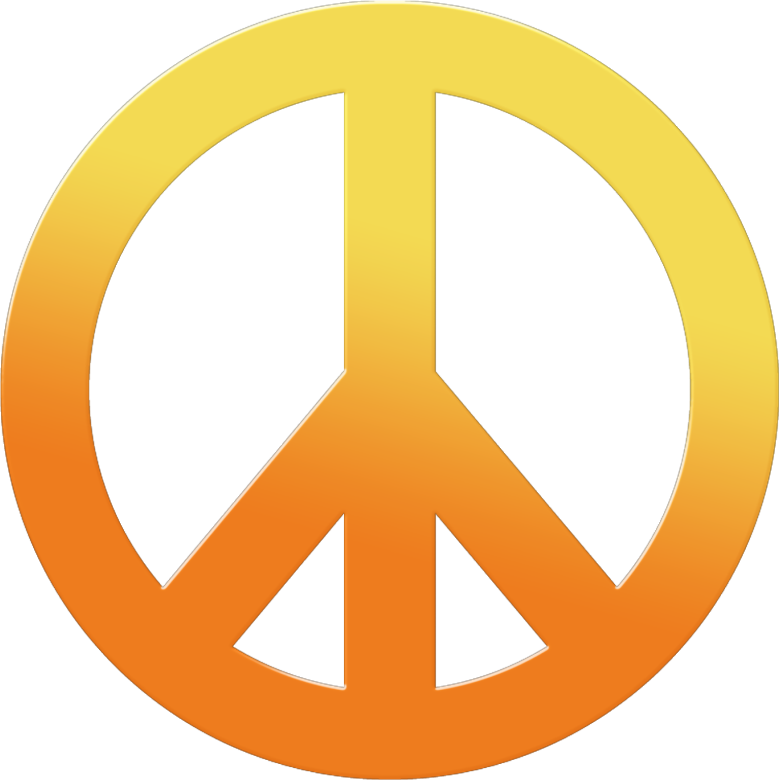 Peace Sign Hd - Peace Symbol Png (1600x1600), Png Download