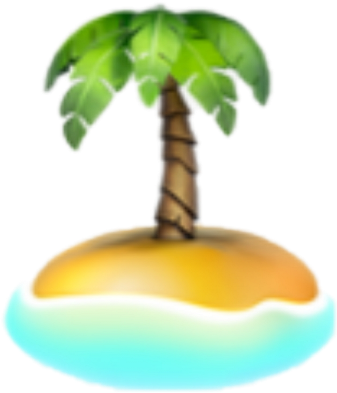 #iphone #emoji #emojis #iphoneemoji #emojisticker - Iphone Palm Tree Emoji (1024x1024), Png Download