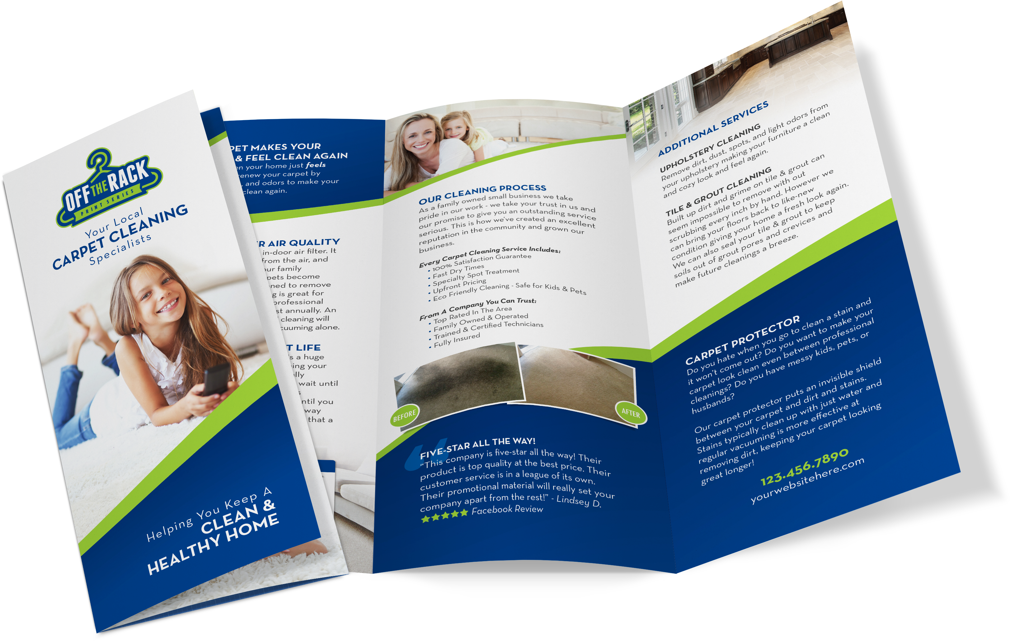 Off The Rack Carpet Cleaning Brochure - Carpet Cleaning Brochure (4000x2800), Png Download