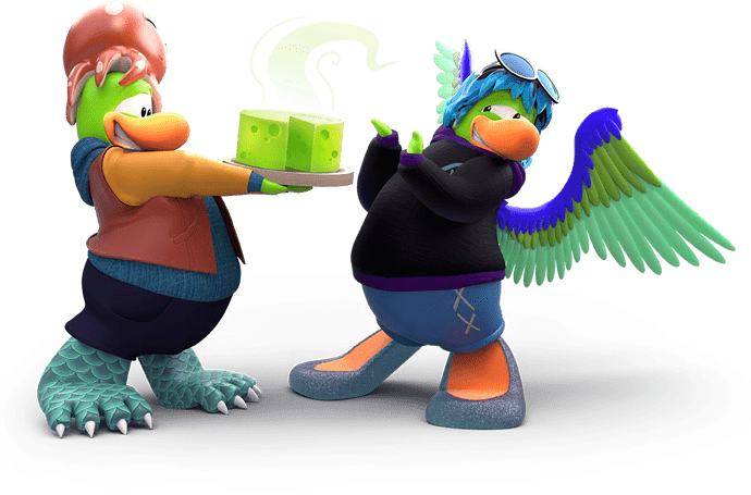 Stinky Cheese Penguins - Cartoon (690x455), Png Download