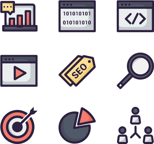 Seo Icons (600x564), Png Download