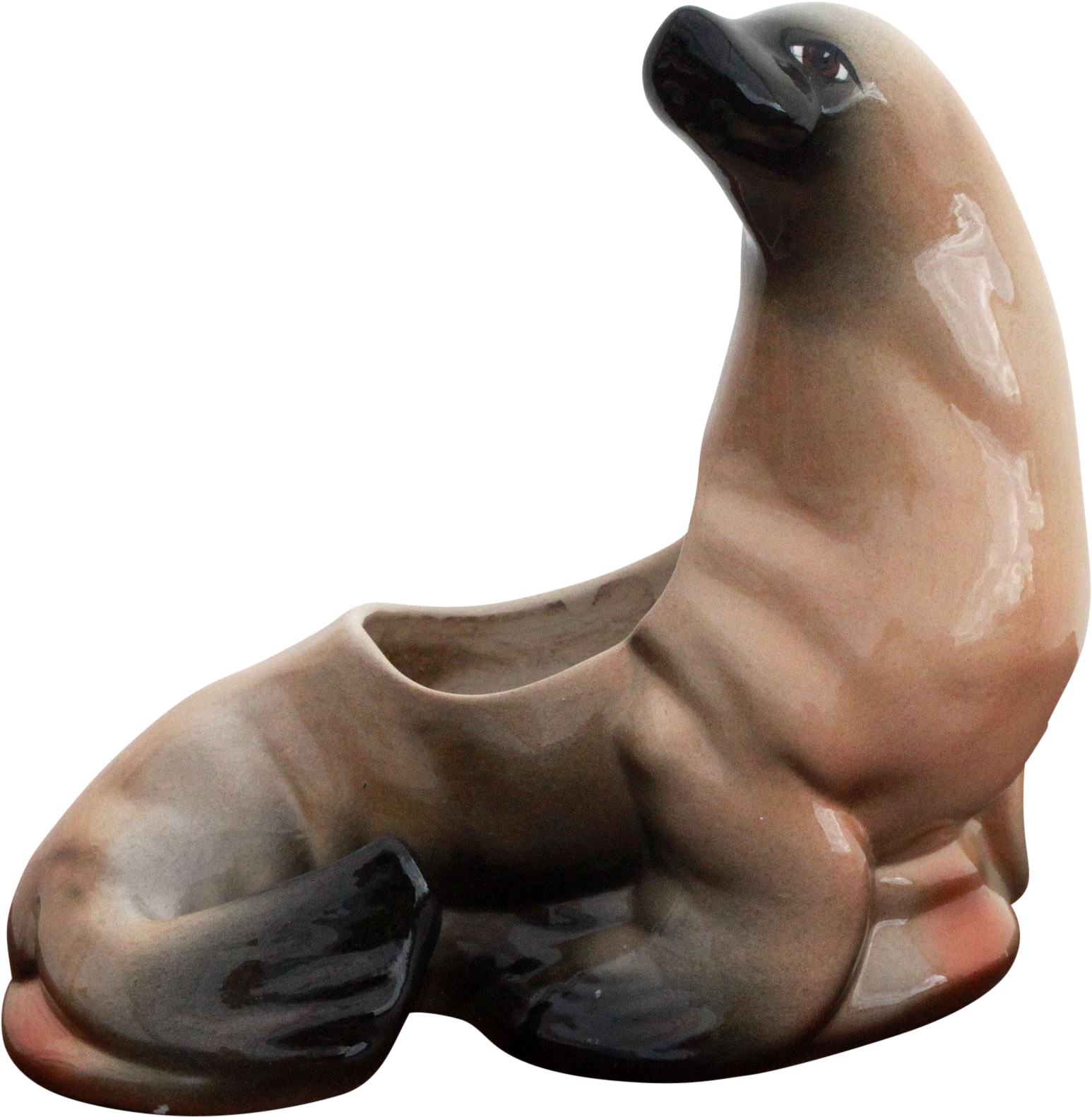 M#century American Art Pottery Seal Indoor Planter - California Sea Lion (1717x1756), Png Download