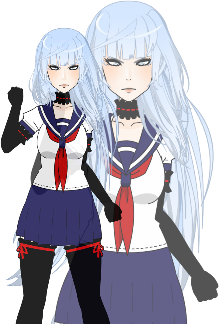 Megami Saikou Kisekae Yandere Simulator Rival By Rh - Kisekae Yandere Simulator Student Council (720x1065), Png Download