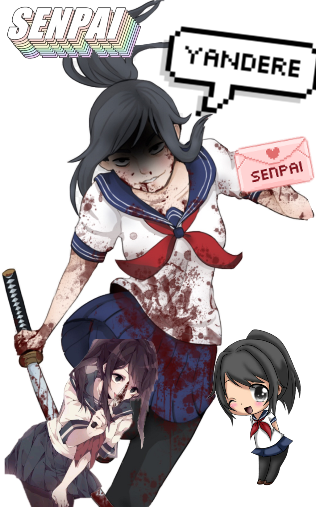 Italy Image - Yandere Simulator Ayano (1024x1644), Png Download