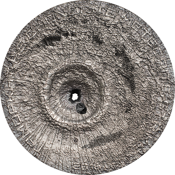 Cook Islands 2016 2$ Tamdakht Meteorite Strike Antique - Tamdakht Meteorite (600x600), Png Download