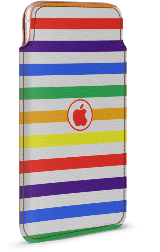 Dailyobjects Rainbow Rush Real Leather Wallet Case - Mobile Phone (900x900), Png Download