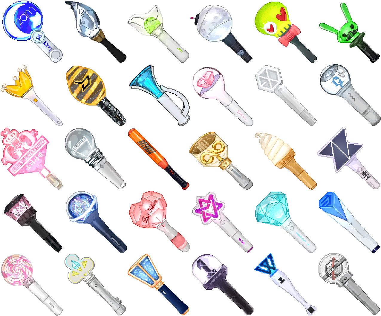 All 30 Previous Static Lightstick Cursors Are Now Animated - Tool (1280x1066), Png Download