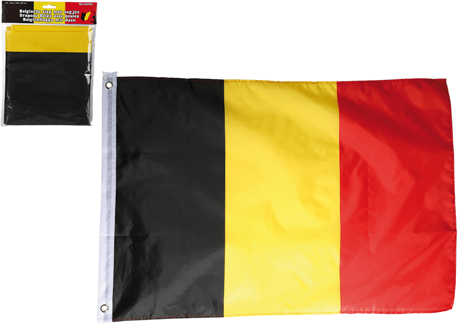 Belgium Flag With Metal Rings - Flag (945x709), Png Download