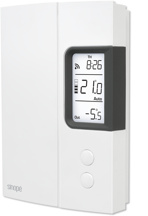 Thermostat Pour Chauffage Électrique - Digital Clock (565x809), Png Download