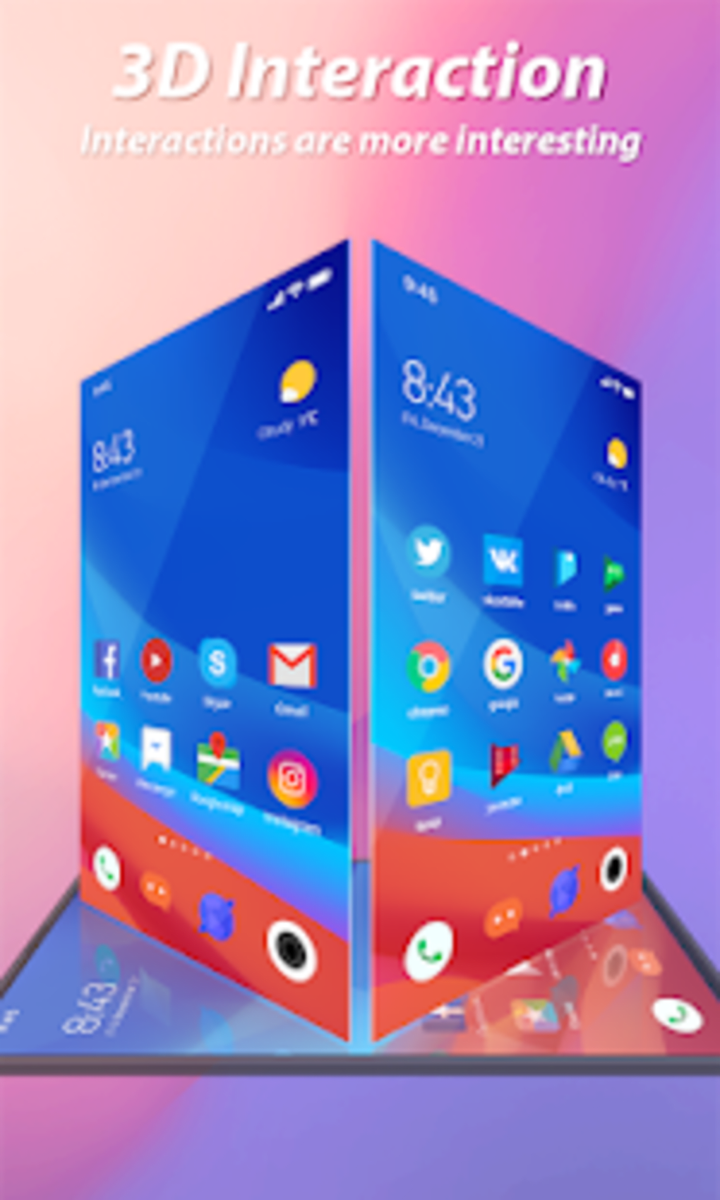 Mi Launcher-customized Themes And Cool Icon Packs - Samsung Galaxy (1020x1700), Png Download
