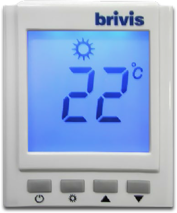 Thermostat Ducted Heating, Heater Brivis Manual Genuine - Thermostat (600x600), Png Download