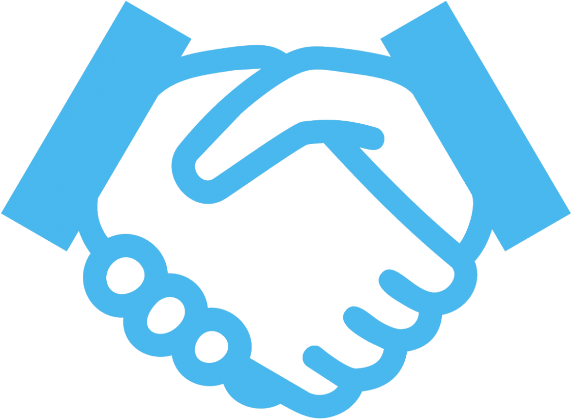 Share Button - Two Hands Shaking Icon (1170x1170), Png Download
