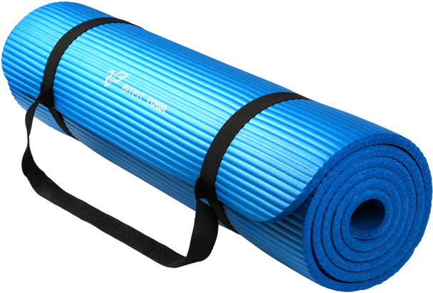 Ritfit 1/2-inch Extra Thick High Density Nbr Yoga Mat - Exercise Mat (800x800), Png Download