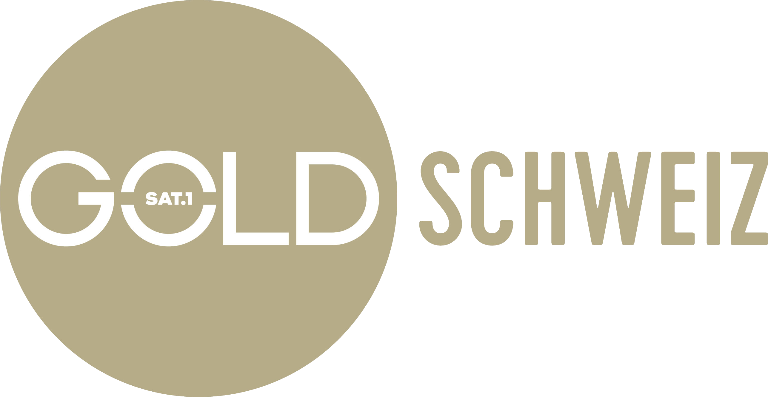 1 Gold Schweiz Logo 2019 - Circle (2573x1331), Png Download