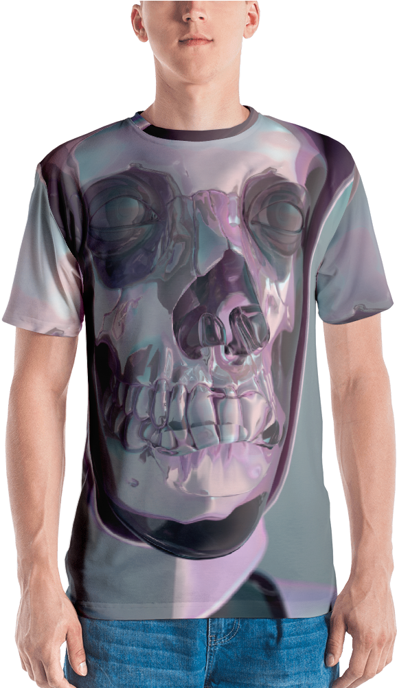 Skullface Deluxe T-shirt - T-shirt (1000x1000), Png Download