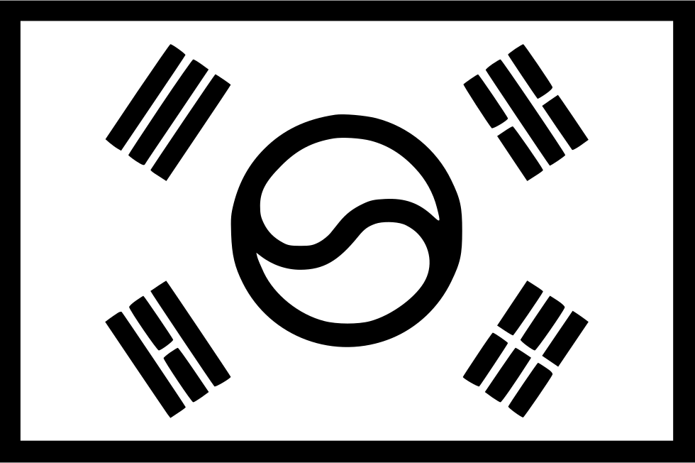 Png File - South Korea Flag (980x652), Png Download