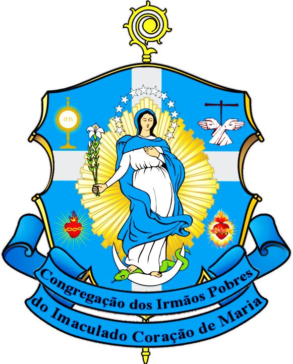 Brasão Da Congregação Dos Irmãos Pobres Do Imaculadocoração - God (581x722), Png Download