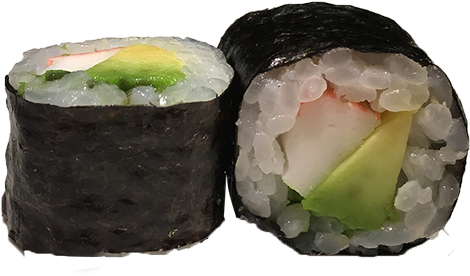 Hosomaki Cangrejo Y Aguacate - California Roll (600x600), Png Download