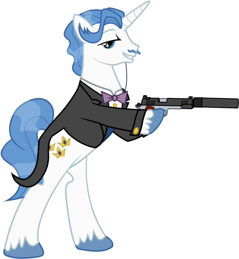 Mtriton, Fancypants, Gun, Pistol, Safe, Simple Background, - Cartoon (1024x1024), Png Download