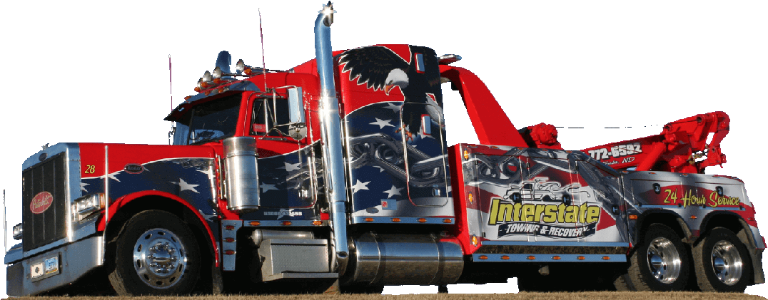 Welcome To Interstate Towing & Recovery - Interstate Towing Grand Forks Nd (1100x427), Png Download