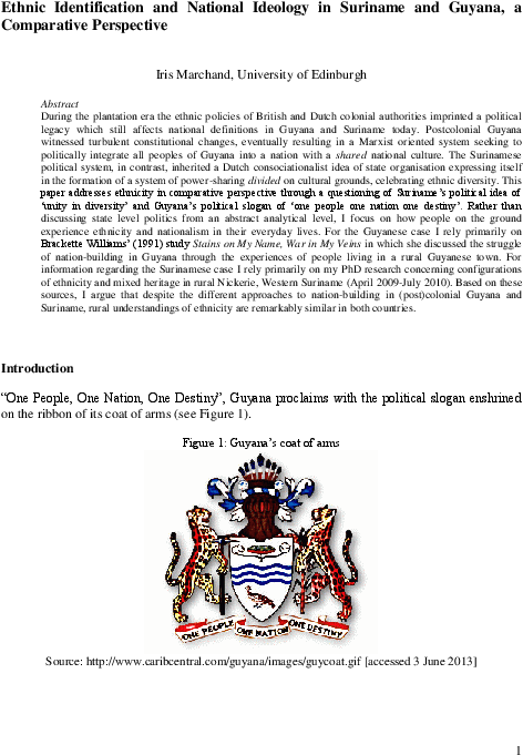 Pdf - Guyana Coat Of Arms (612x792), Png Download