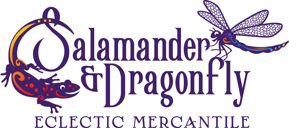 Salamander & Dragonfly Eclectic Mercantile (1000x446), Png Download