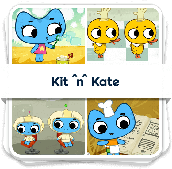 Kit N Kate@2x~ipad - Cartoon (575x575), Png Download