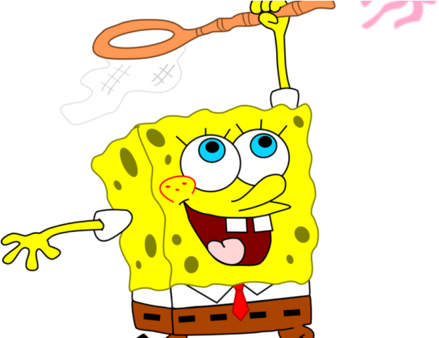 Drawn Jellyfish Spongebob Squarepants - Spongebob Jellyfishing Transparent (640x480), Png Download