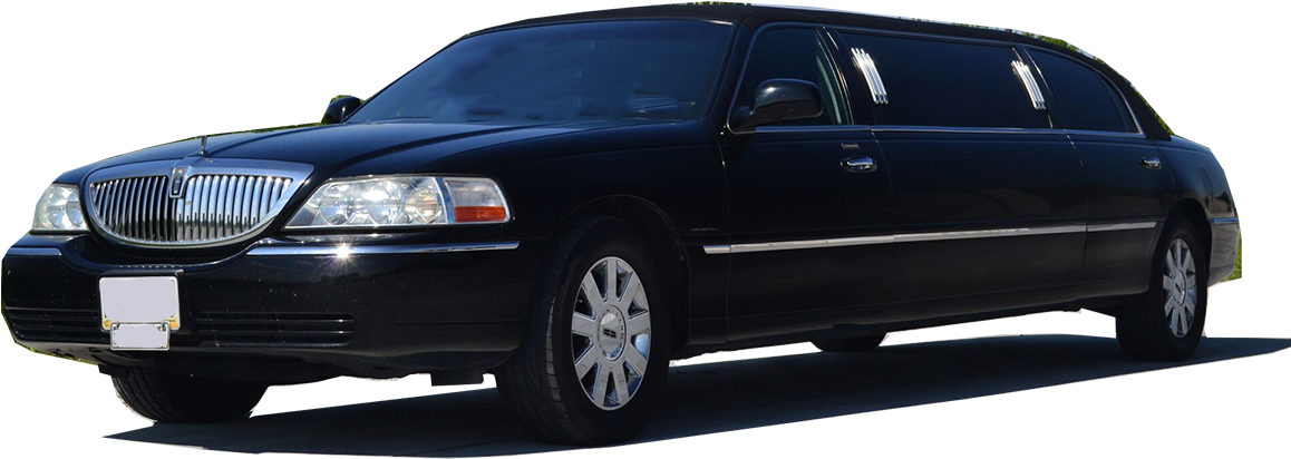 6-passenger Lincoln Towncar Stretch Limo - Limousine (1157x438), Png Download