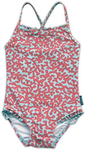 Coral Swimsuit - Maillot (600x600), Png Download