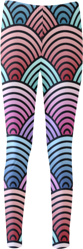 Concentric Circle Pattern Cassandra Women's Leggings - Leggings (1000x1000), Png Download