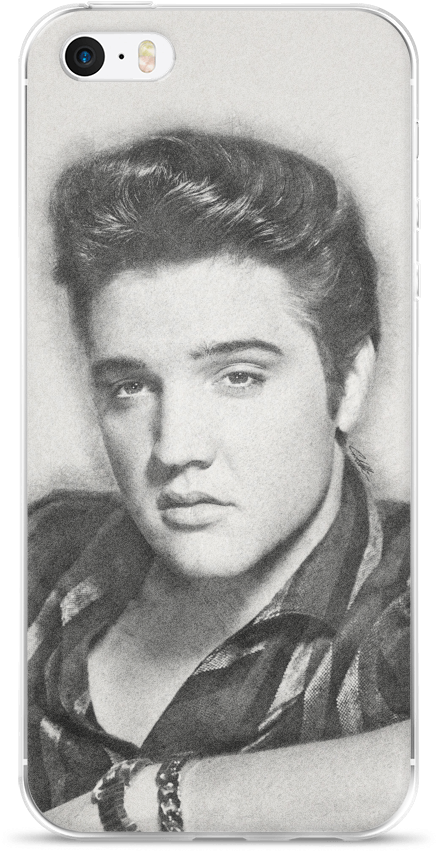 Elvis Mockup Back Iphone 55sse Original - Elvis Presley Number One Us Singles 1956 1962 (1000x1000), Png Download