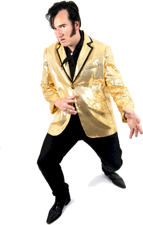 Nicky Hart Is Elvis Presley - Gentleman (500x749), Png Download