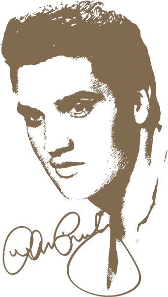 Tekening Elvis Presley (500x666), Png Download