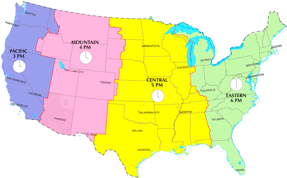 Central Daylight Time Map Download Testimonial - - Local Time Zone Png Image With No Background -  Pngkey.com