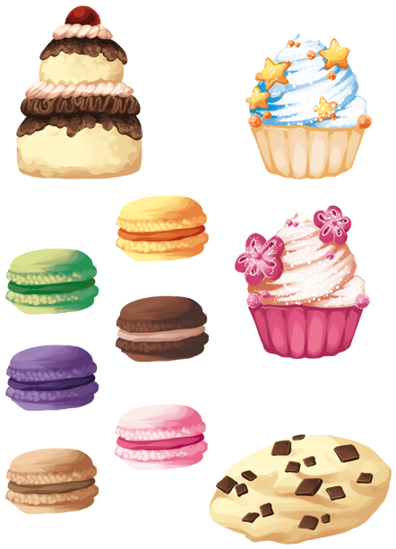 Pastry Drawing Strudel - Drawing Of A Pastries (480x640), Png Download