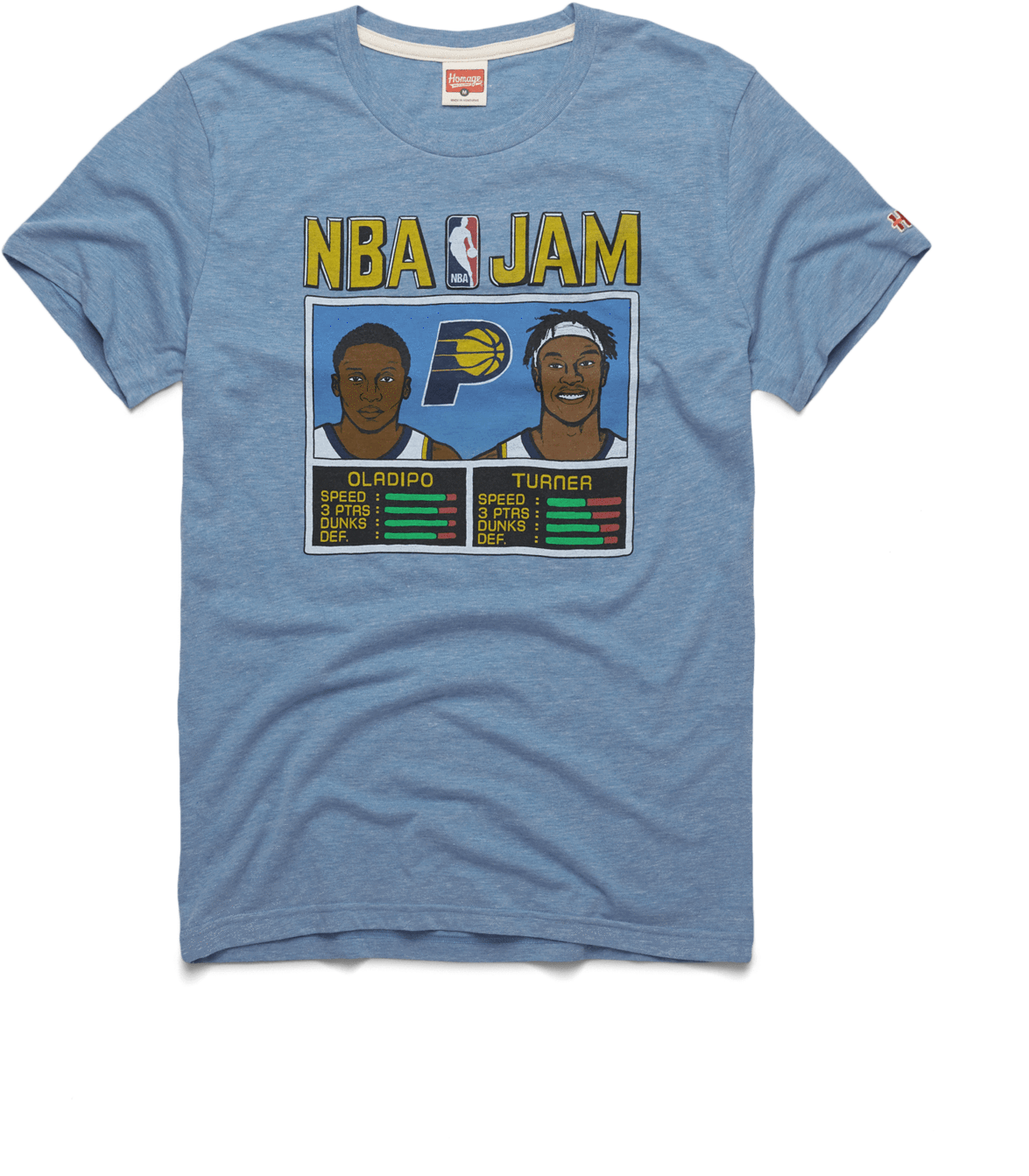 Nba Jam Pacers Oladipo And Turner - Active Shirt (1600x1600), Png Download