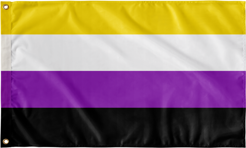 Non-binary Pride Flag - Flag (1024x1024), Png Download