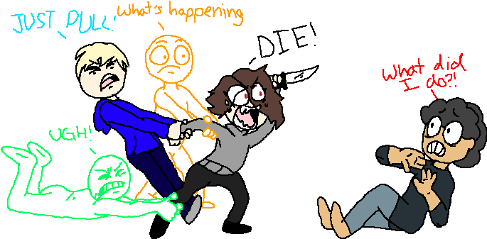 Scared - Drawing (700x500), Png Download