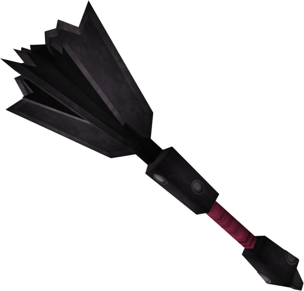 Black Mace - Runescape Mace (1059x1012), Png Download