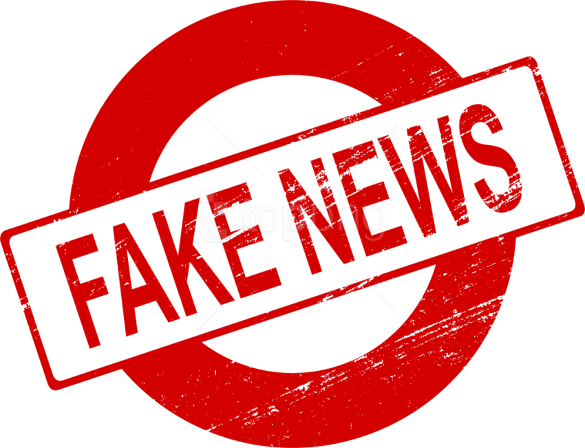 Free Png Fake News Stamp Png - Fake Png (850x651), Png Download