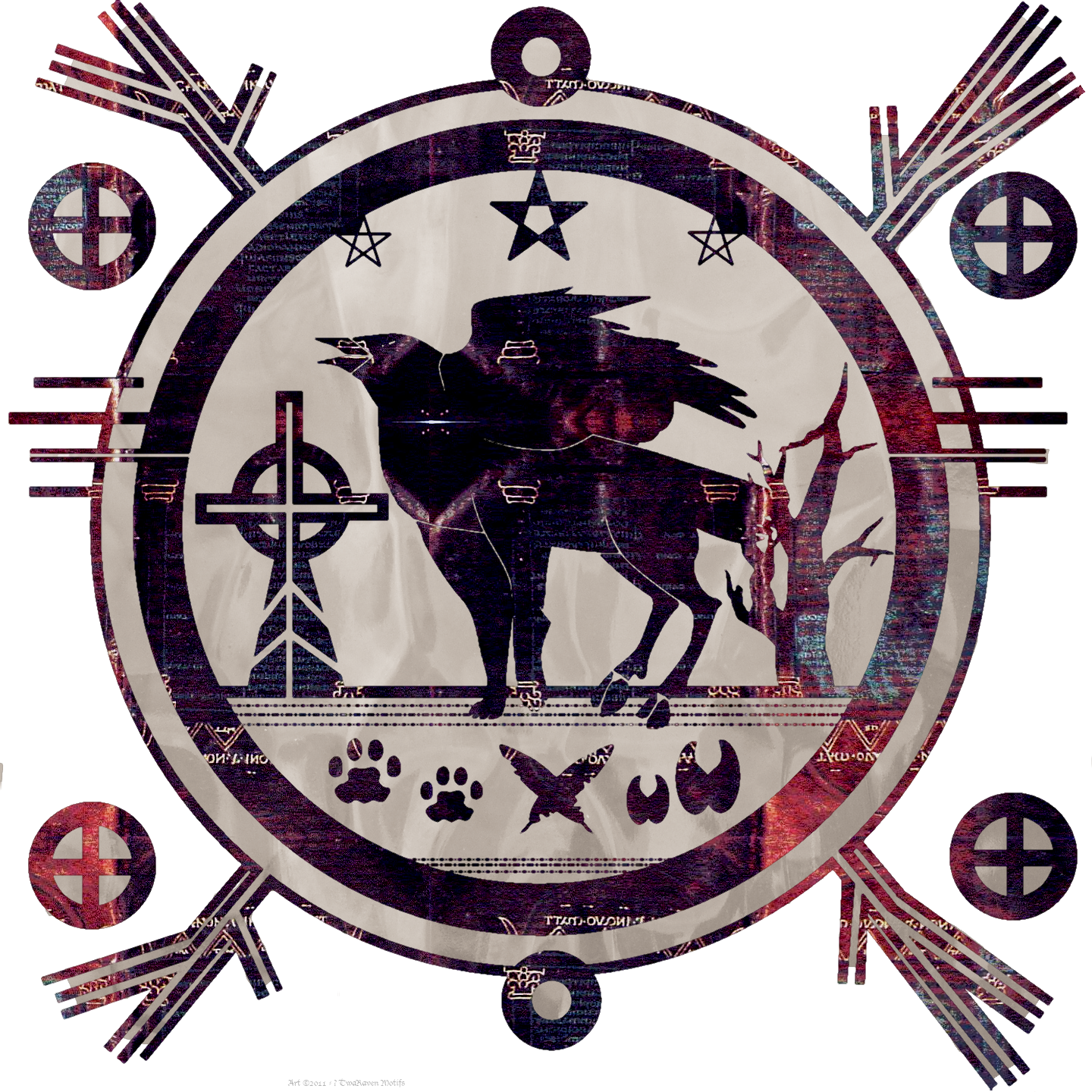 Morrigan Goddess Symbols - Morrigan Symbols (1440x1440), Png Download