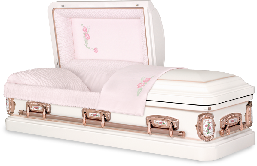 Cm Csktsmt Hamilton - Sentry White Casket (900x600), Png Download
