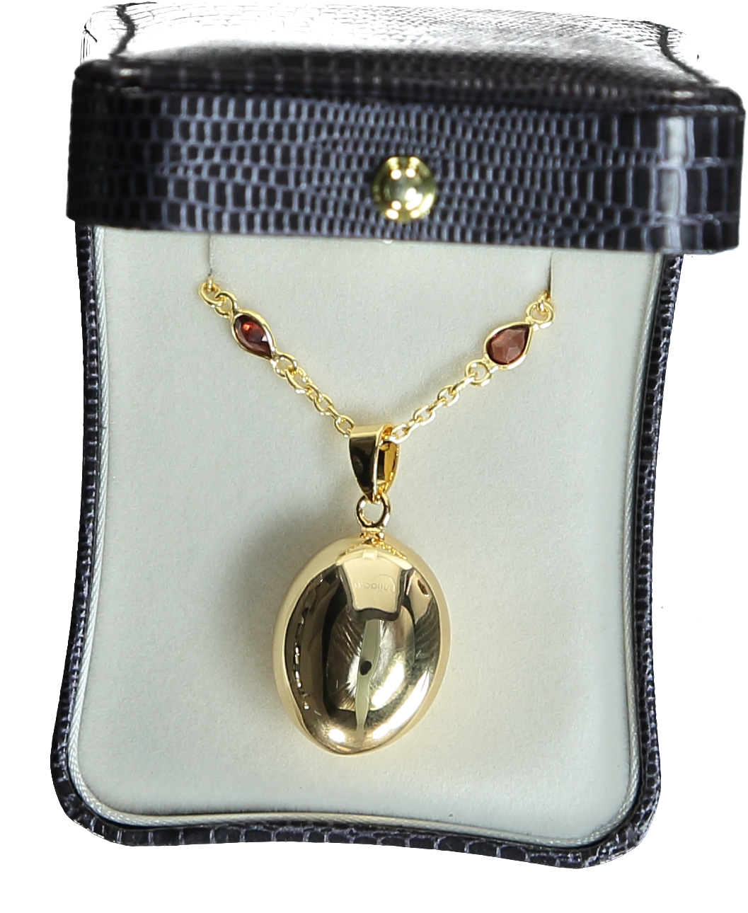 Nn243 Gold Oval Bola On Red Garnet And Gold Chain - Shoulder Bag (1286x1445), Png Download