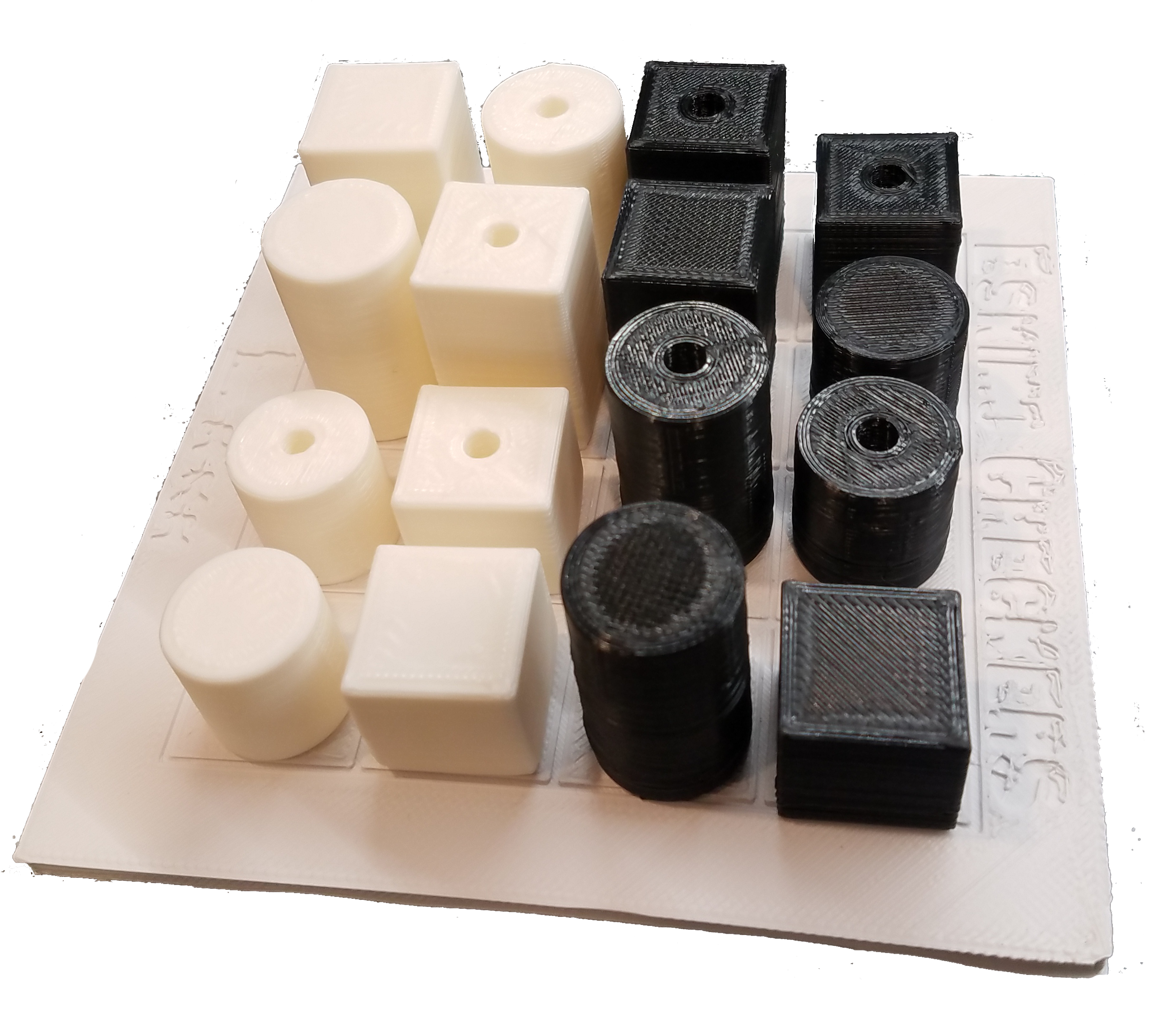 Eskimo Checkers 3d Printed - Wood (2513x2232), Png Download